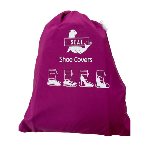 Stay Dry in Style: SEAL Waterproof Shoe Covers, Size Large - Lilac Reusable - Picture 11 of 14